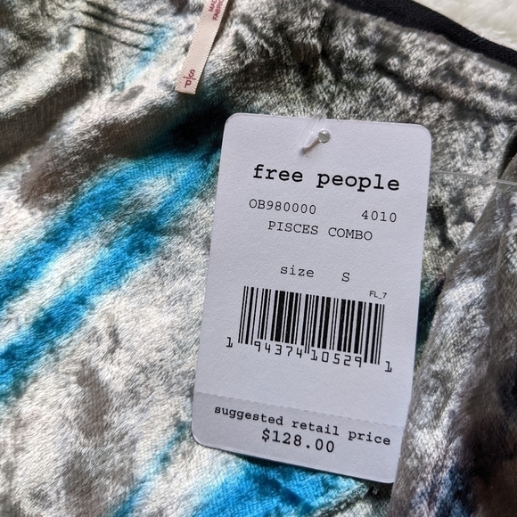 FREE People serious swagger tie dye velvet skirt - Picture 8 of 8